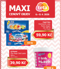 Akční leták Teta drogerie - Maxi cenový objev