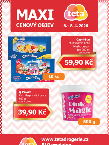Teta drogerie - Maxi cenový objev