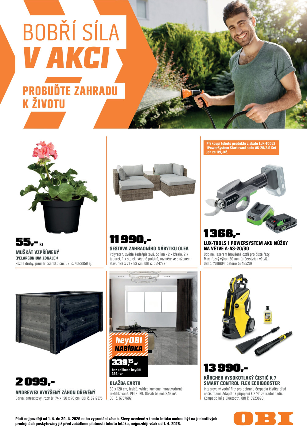 Leták OBI leták - strana 1