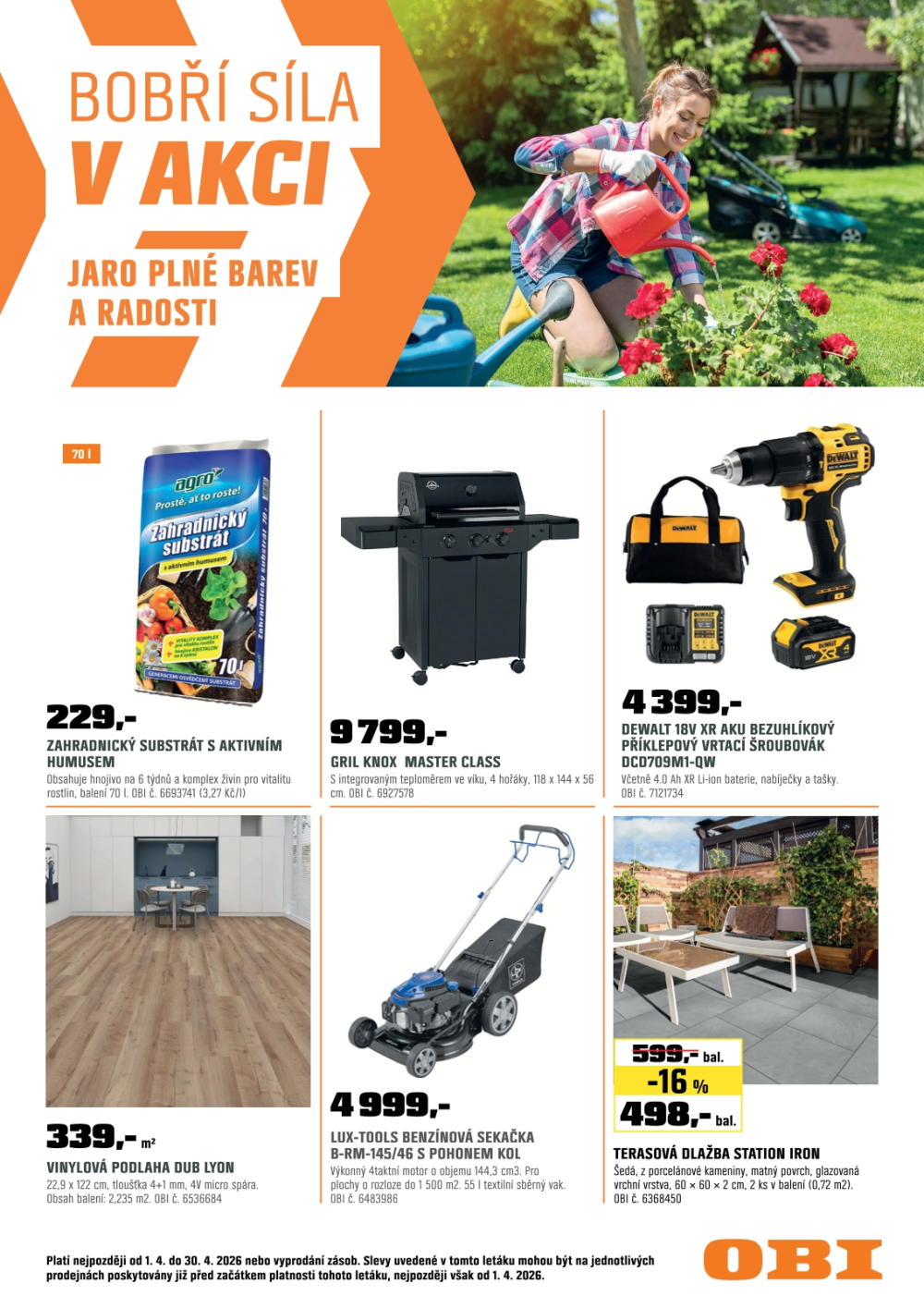 Leták OBI leták - strana 1