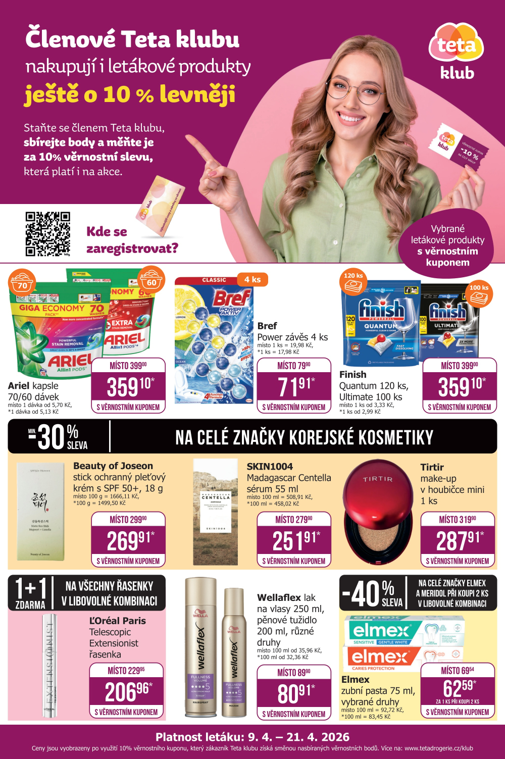 Leták Teta drogerie - Teta klub - strana 1