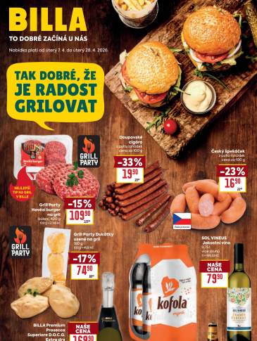 BILLA leták - Grilování
