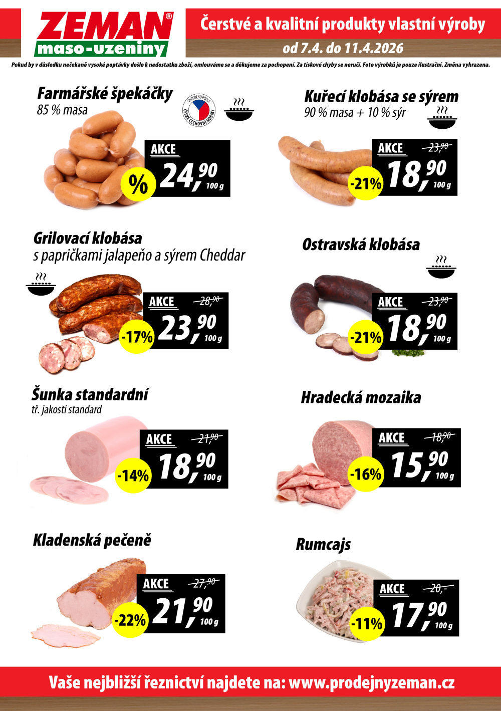 Leták ZEMAN maso - uzeniny leták - strana 2