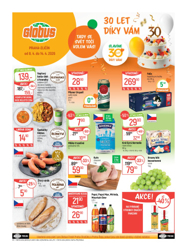 Globus leták Praha - Zličín