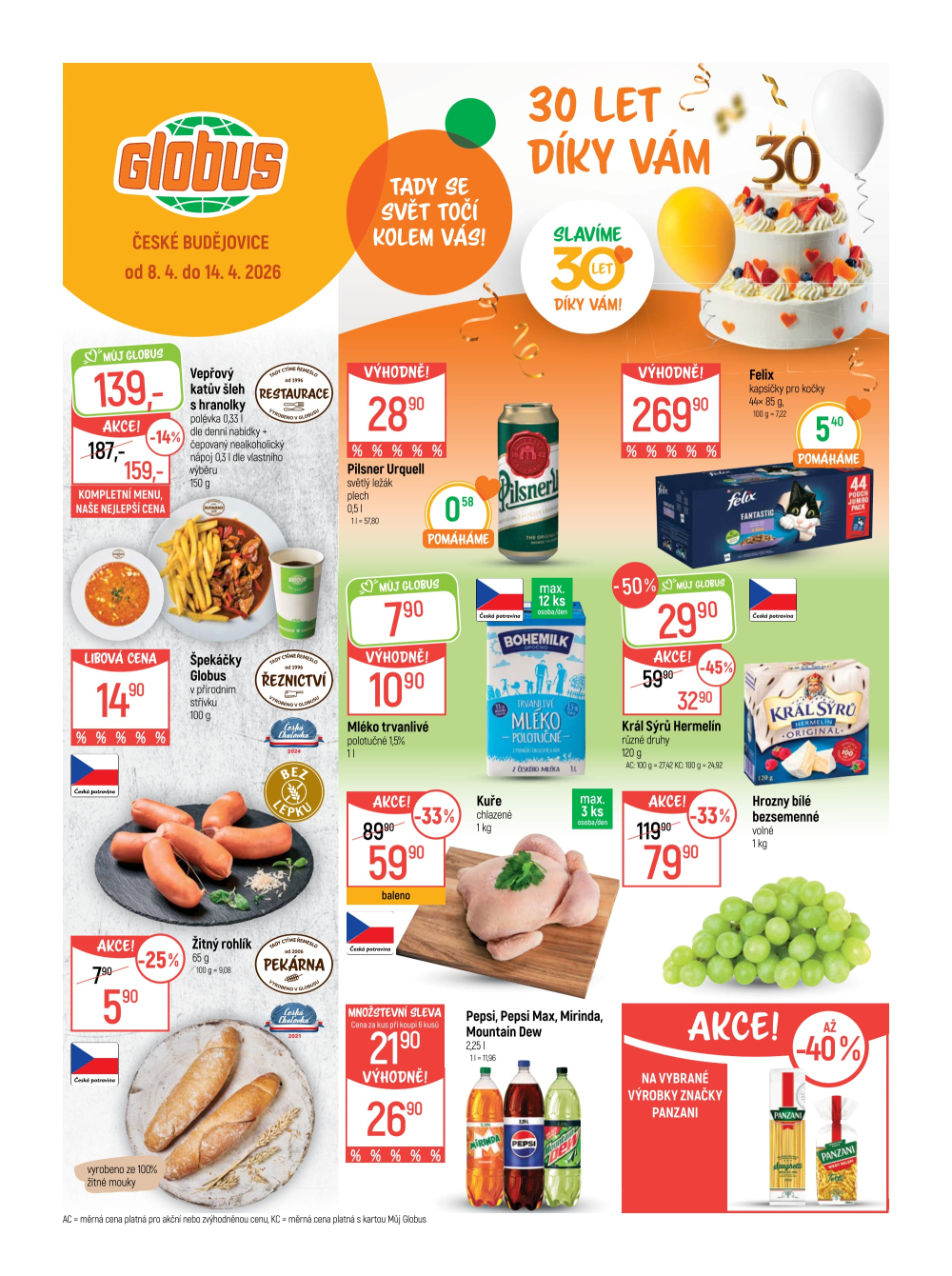 Leták Globus leták České Budějovice - strana 1