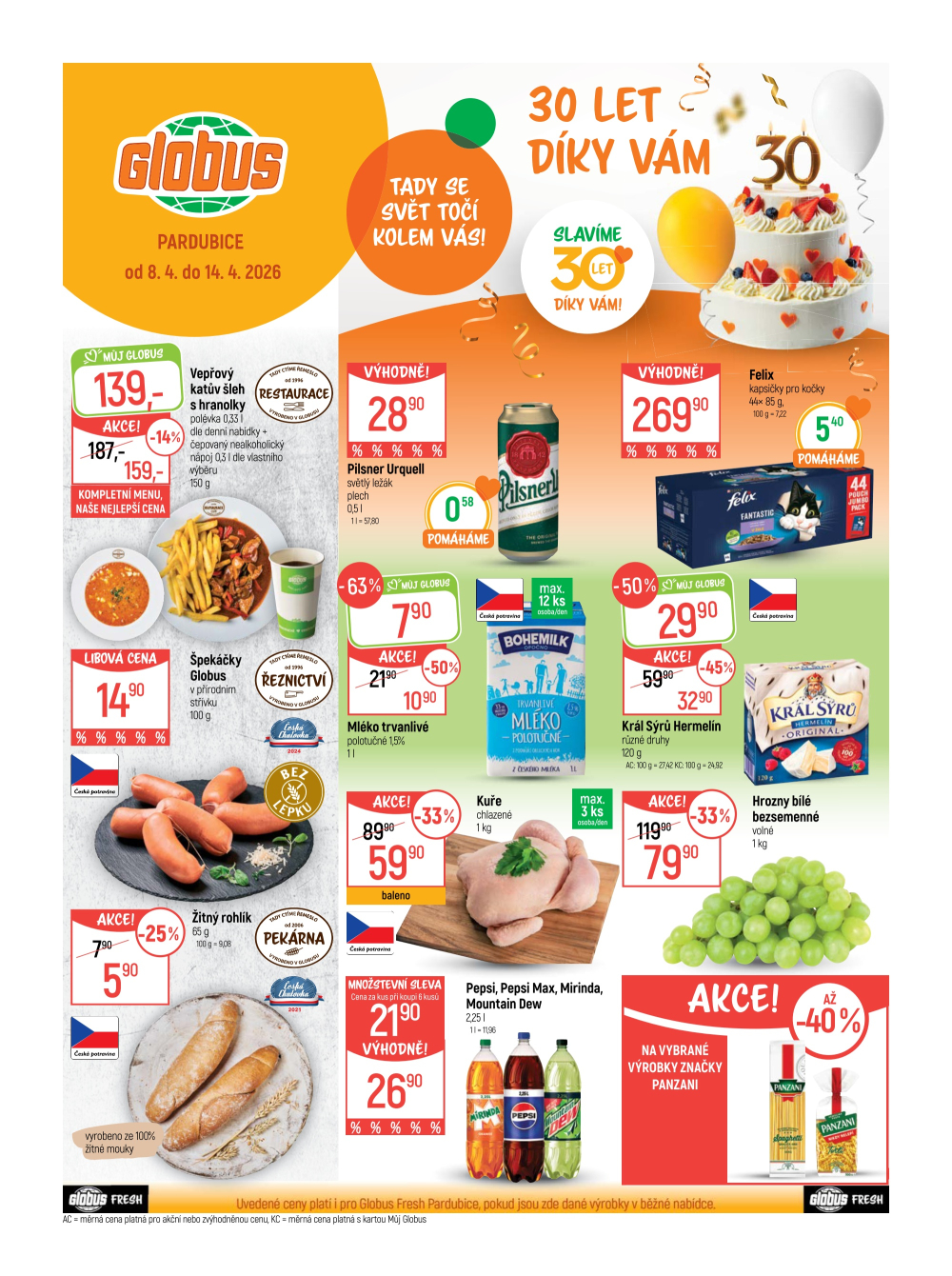 Leták Globus leták Pardubice - strana 1