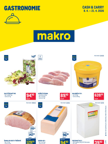 Makro leták - Gastronomie