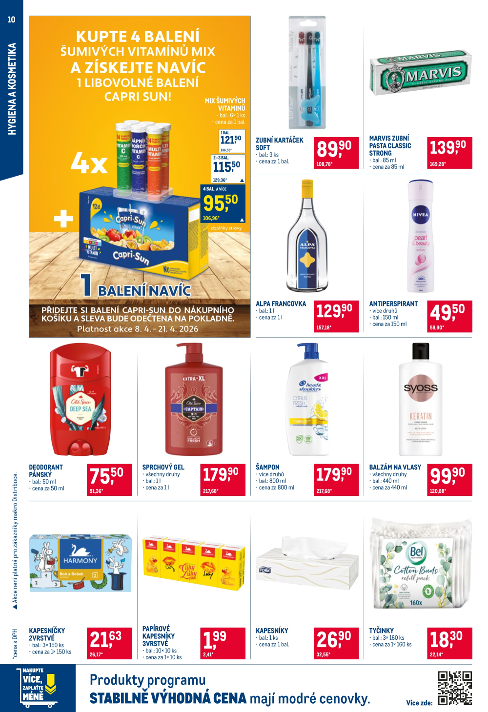 Leták Makro leták - Spotřební zboží, úklid, kosmetika - strana 10