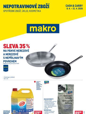 Makro leták - Spotřební zboží, úklid, kosmetika