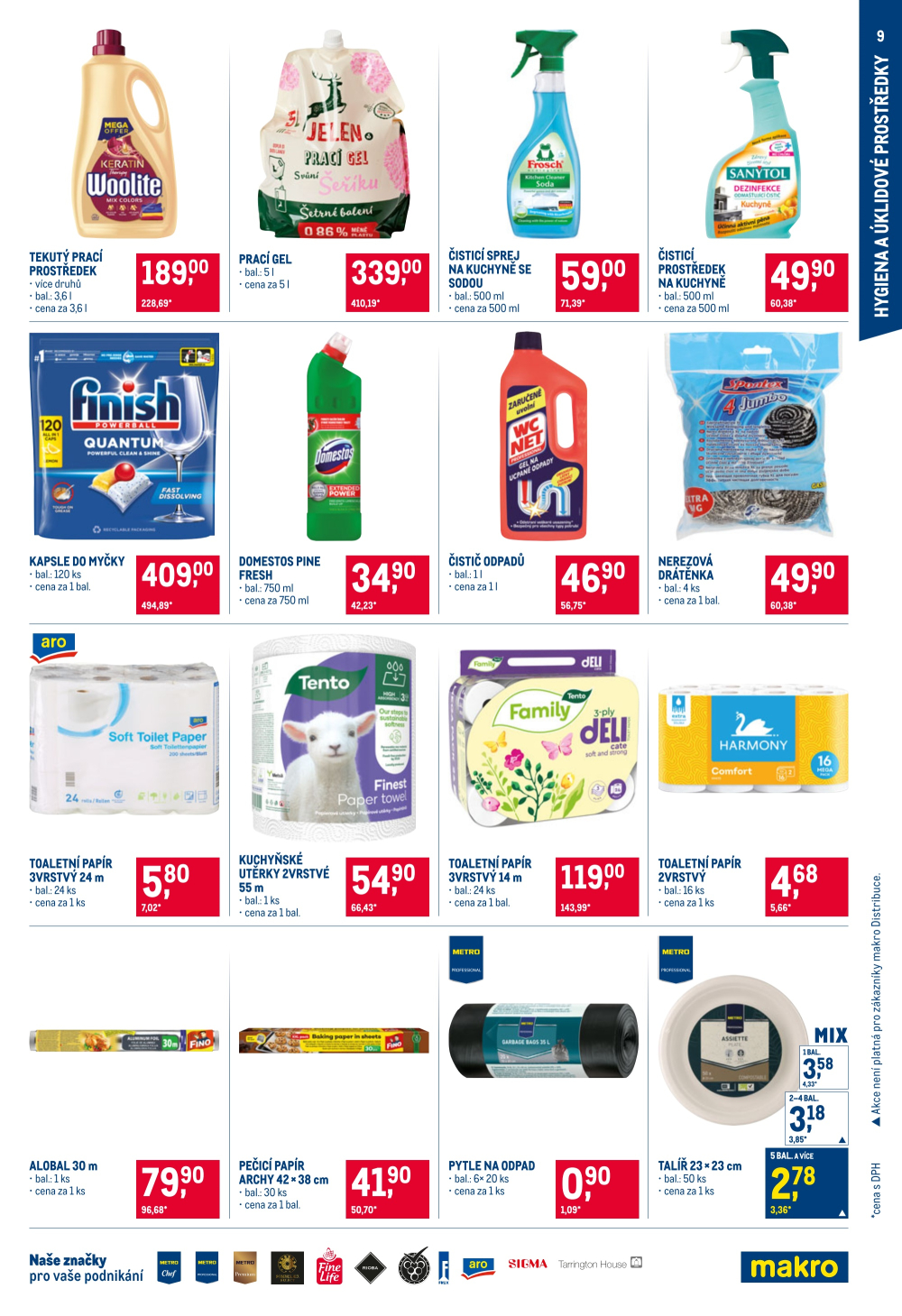 Leták Makro leták - Spotřební zboží, úklid, kosmetika - strana 9