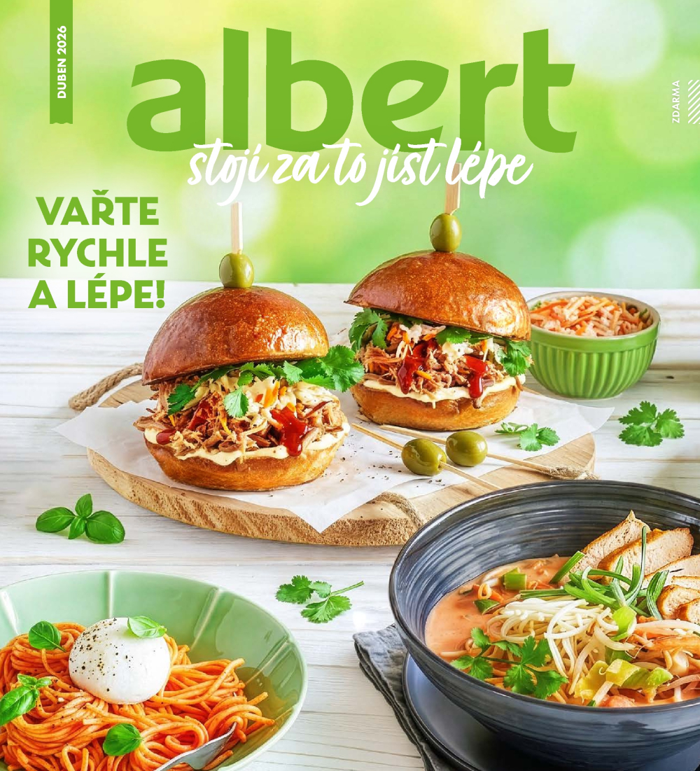 Leták Albert magazín - strana 1