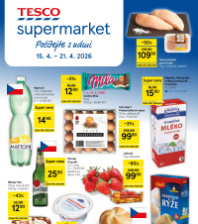 Akční leták Tesco supermarket 