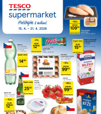 Akční leták Tesco supermarket 