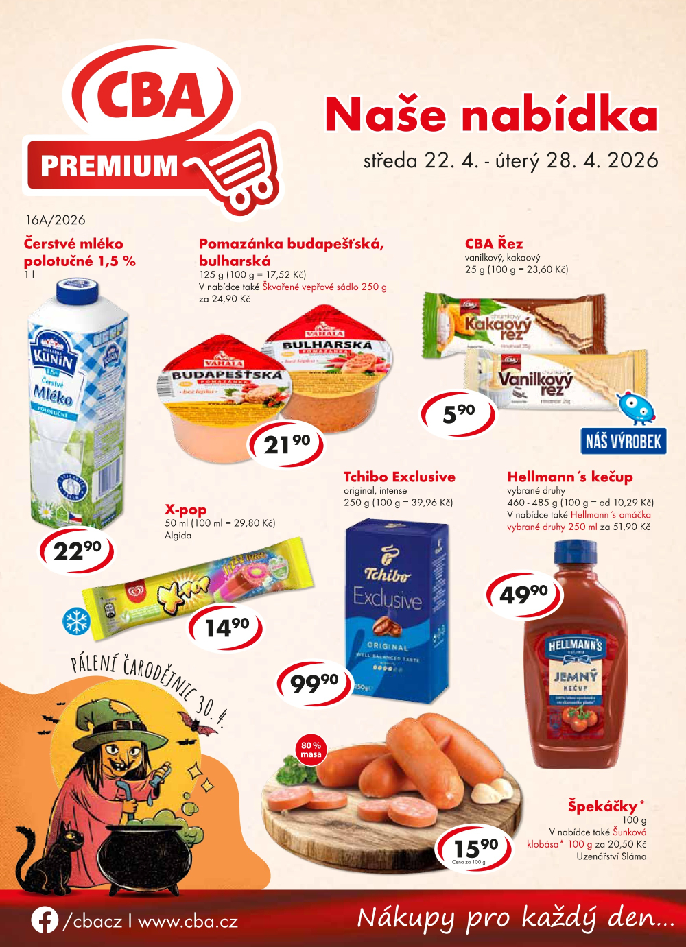 Leták CBA Premium leták - strana 1