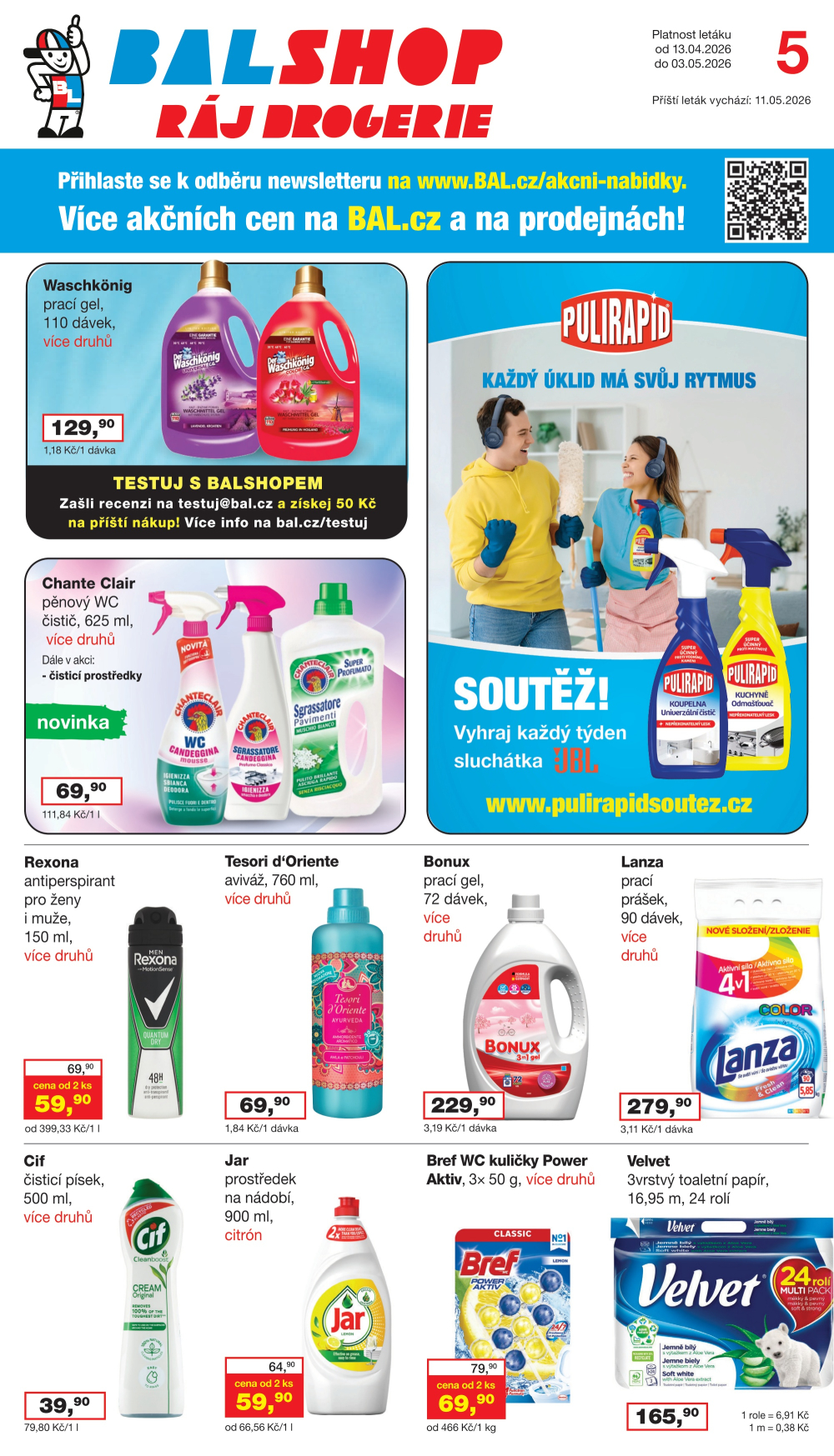 Leták Ráj drogerie leták - strana 1