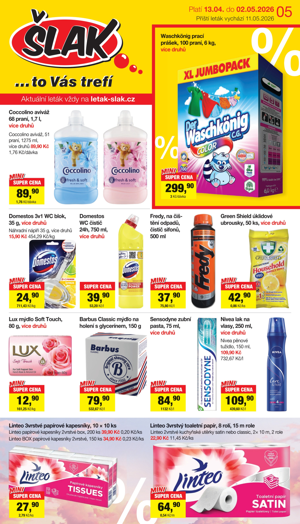 Leták Šlak drogerie leták - strana 1