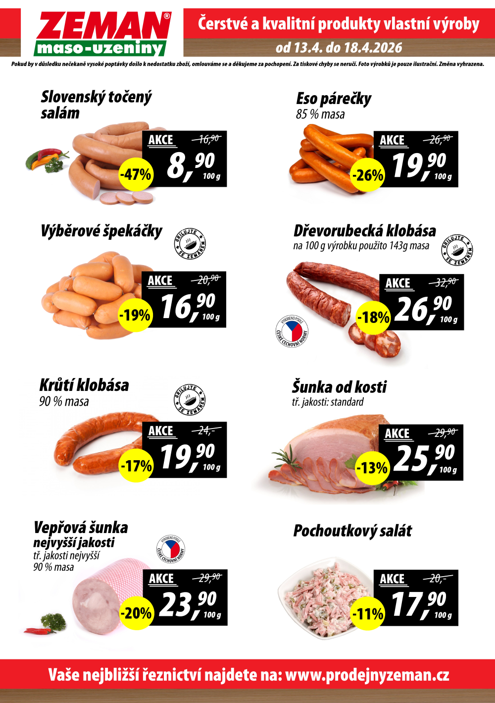 Leták ZEMAN maso - uzeniny leták - strana 2