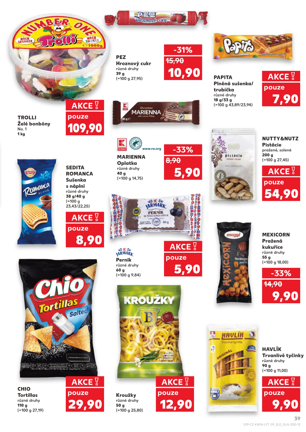Leták Kaufland leták Třebíč, Spojovací - strana 39