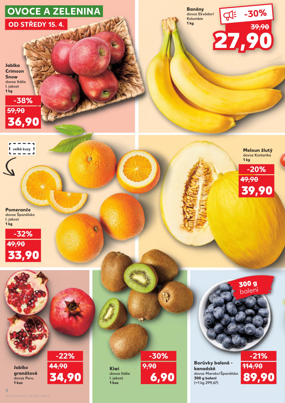 Leták Kaufland leták Třebíč, Spojovací - strana 4