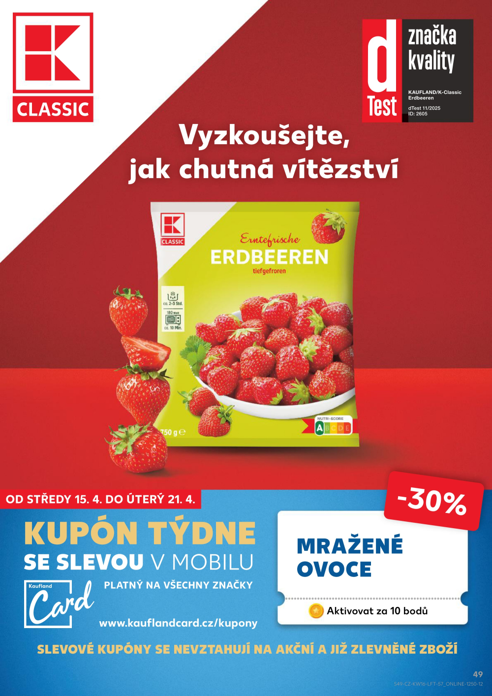 Leták Kaufland leták Praha 6 - Podbaba - strana 49