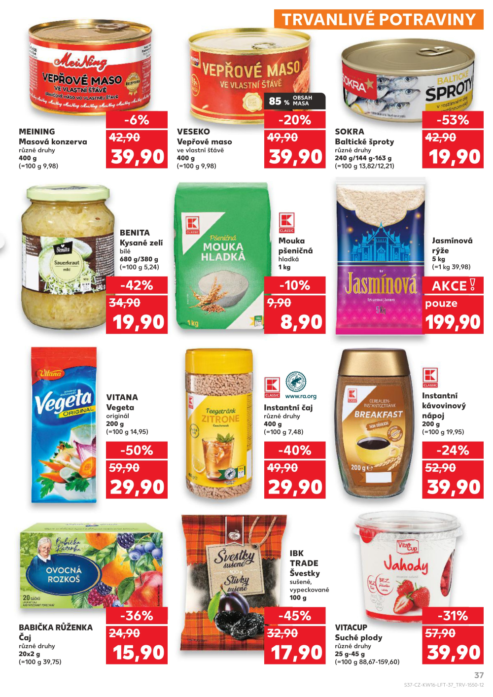 Leták Kaufland Turnov, Sobotecká - strana 37