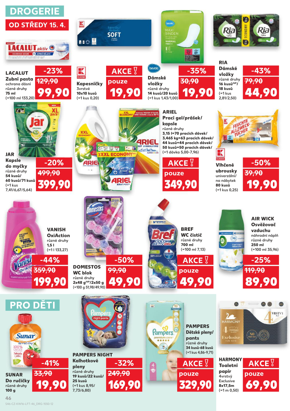 Leták Kaufland leták Praha 8 - Libeň - strana 46