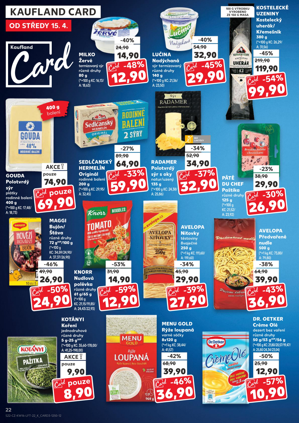 Leták Kaufland leták Jablonec nad Nisou, Jateční - strana 22