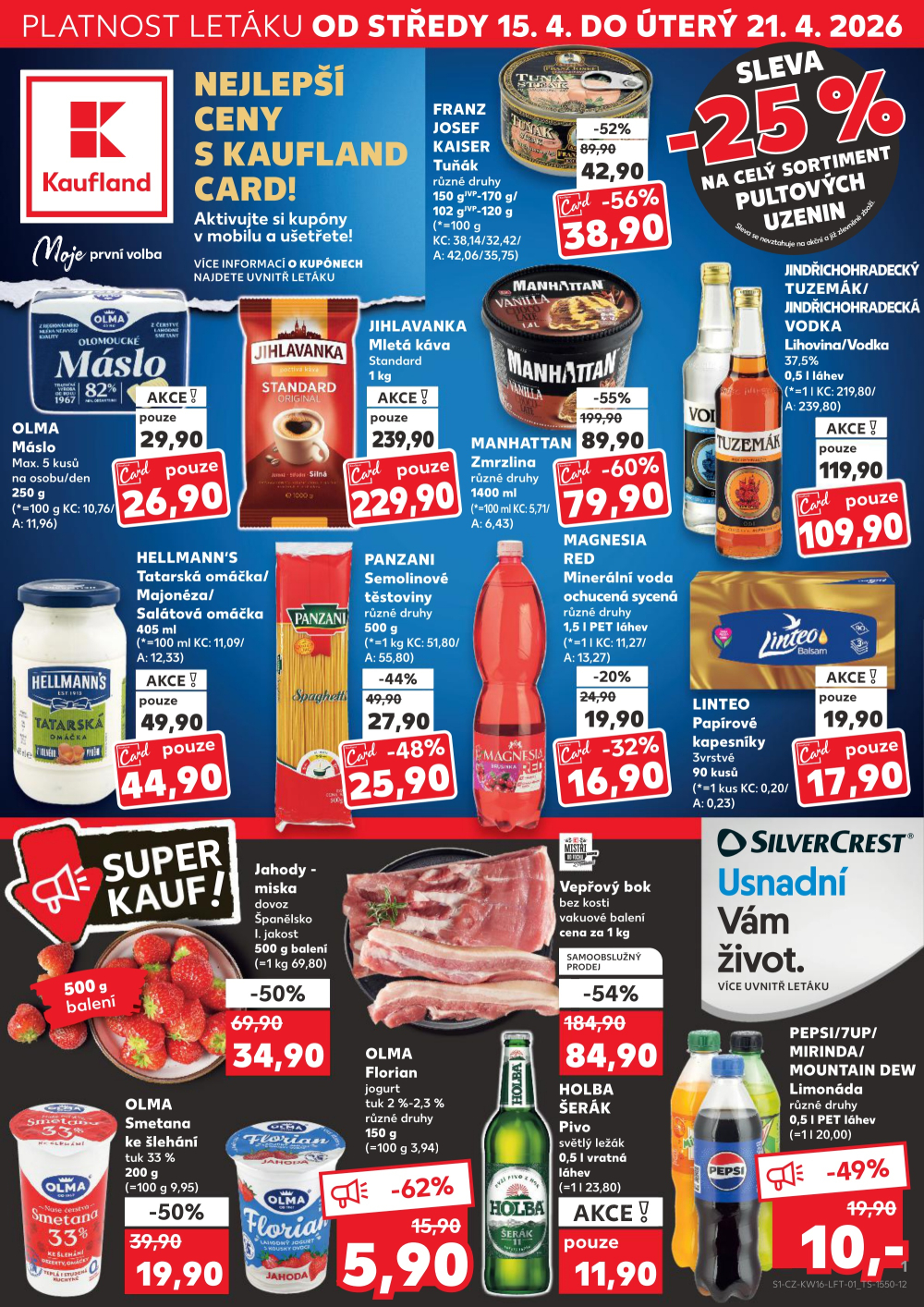 Leták Kaufland leták Boskovice - strana 1