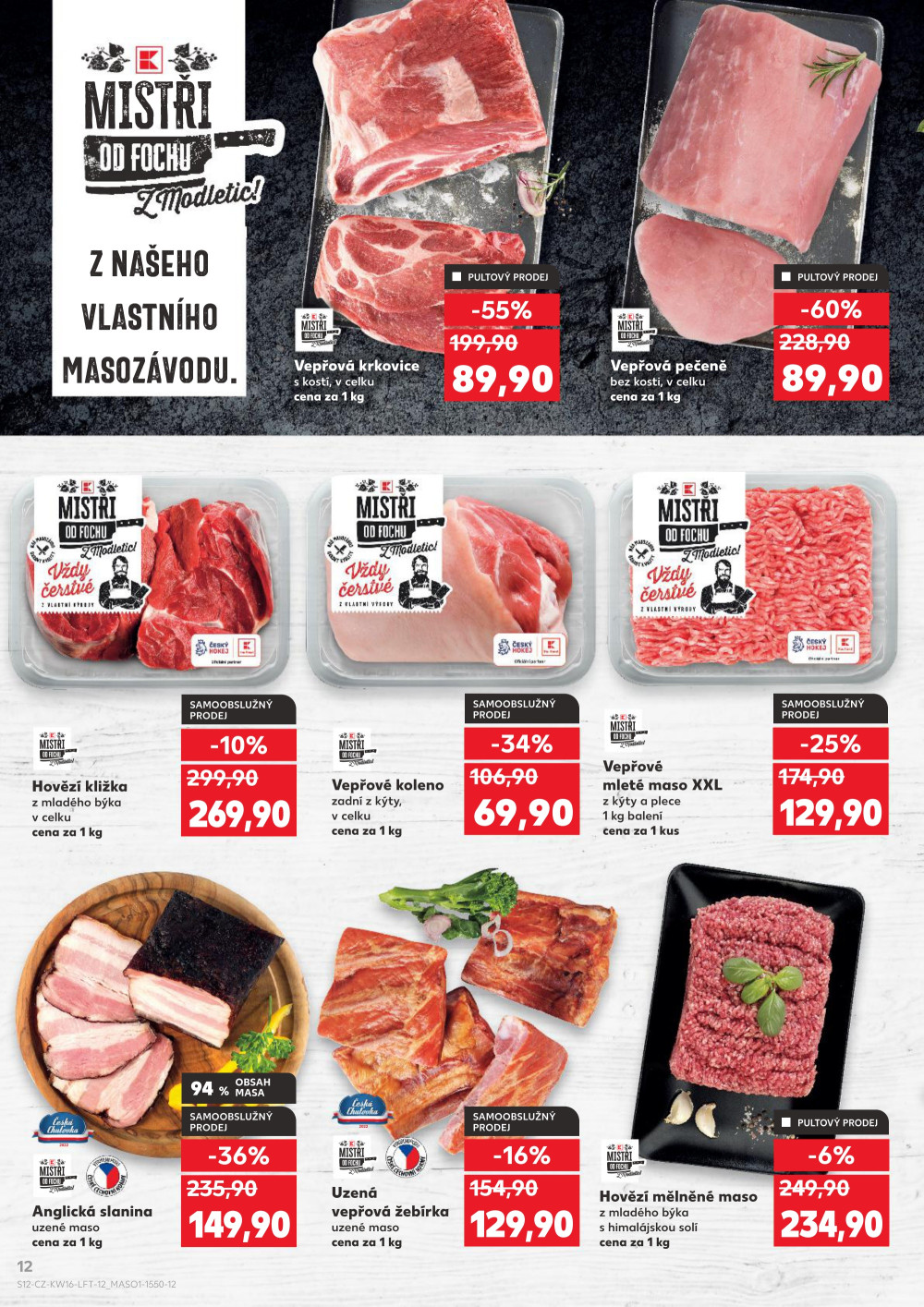 Leták Kaufland leták Praha 9 - Hloubětín - strana 12