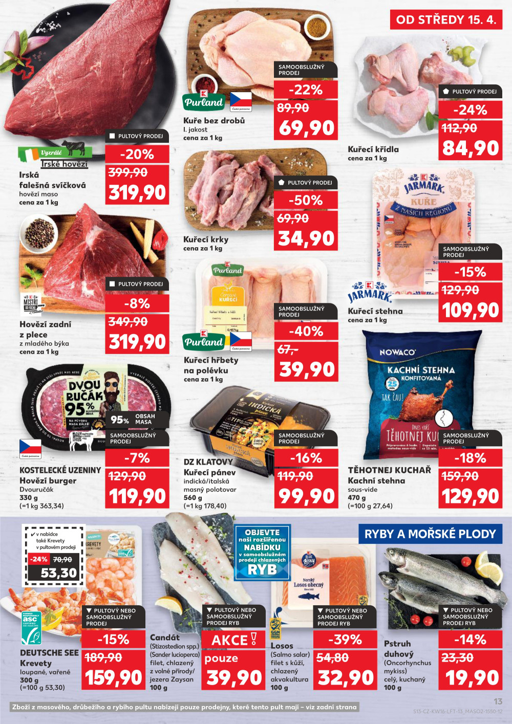 Leták Kaufland leták Praha 9 - Hloubětín - strana 13