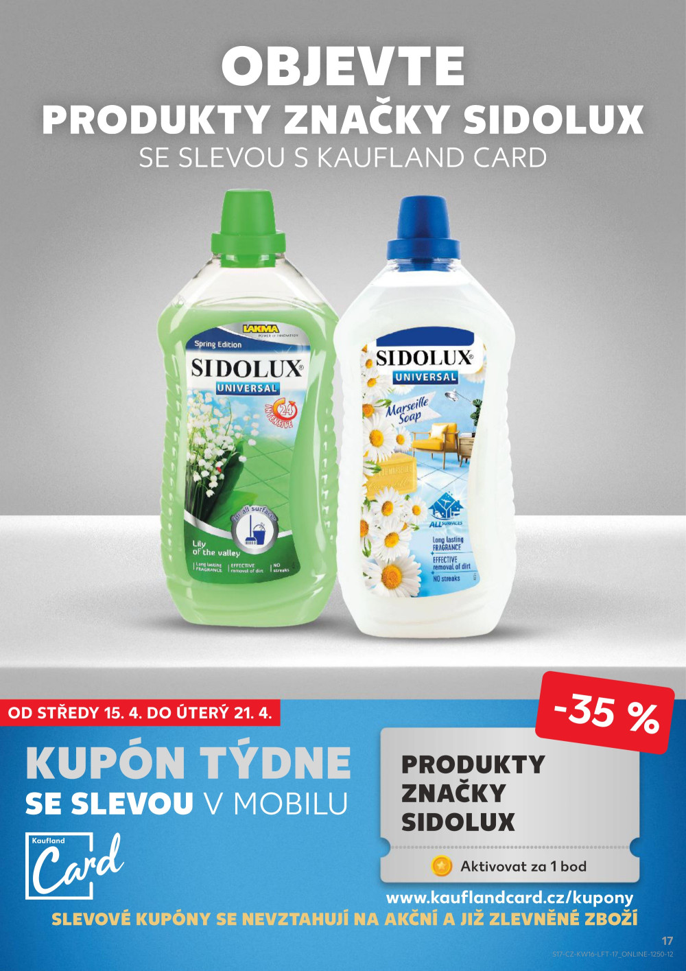 Leták Kaufland leták Praha 9 - Hloubětín - strana 17