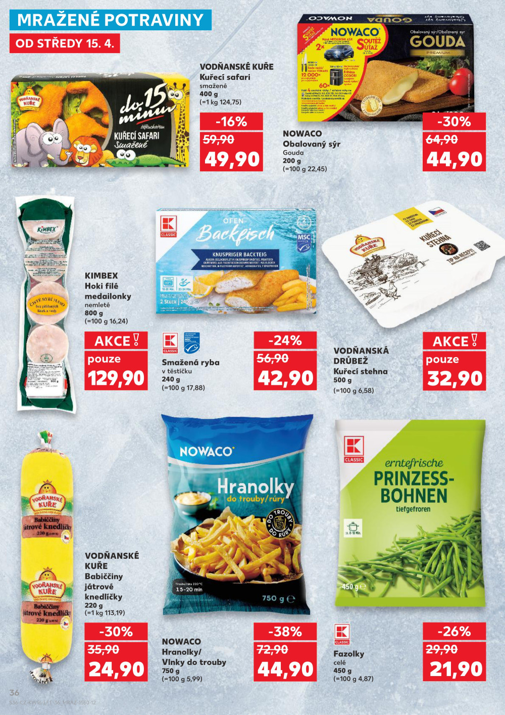 Leták Kaufland leták Praha 9 - Hloubětín - strana 36