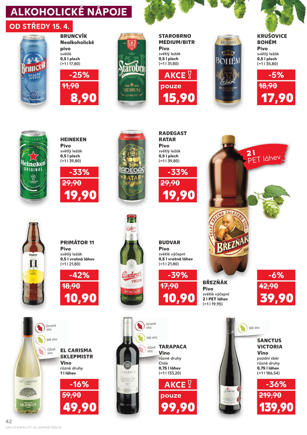 Leták Kaufland leták Praha 9 - Hloubětín - strana 42