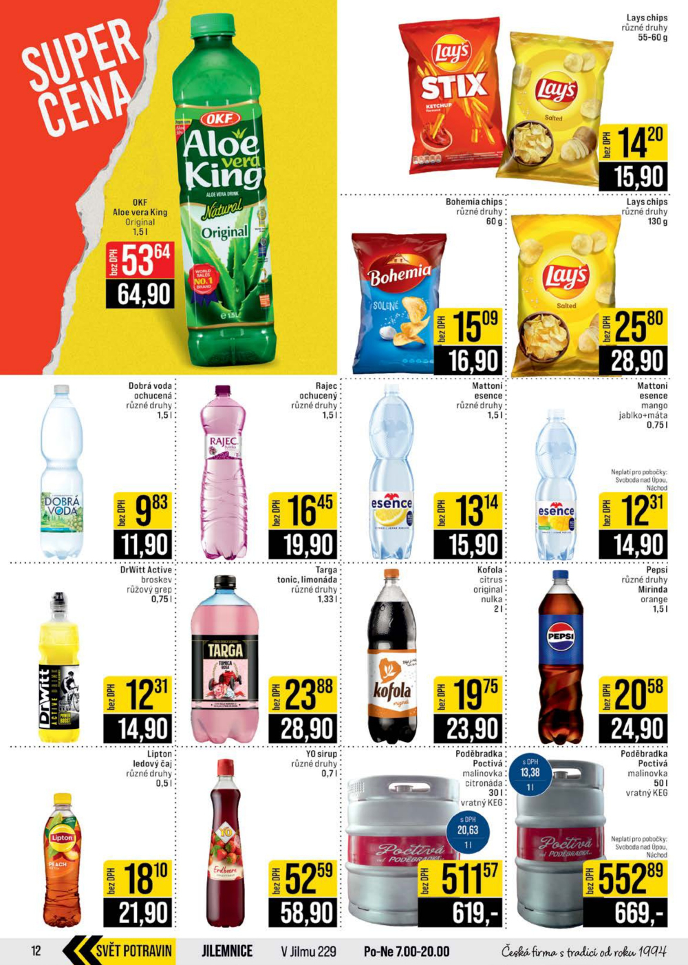 Leták JIP leták CC Cash & Carry - České Budějovice, Most, Náchod, Svoboda nad Úpou, Sušice - strana 12
