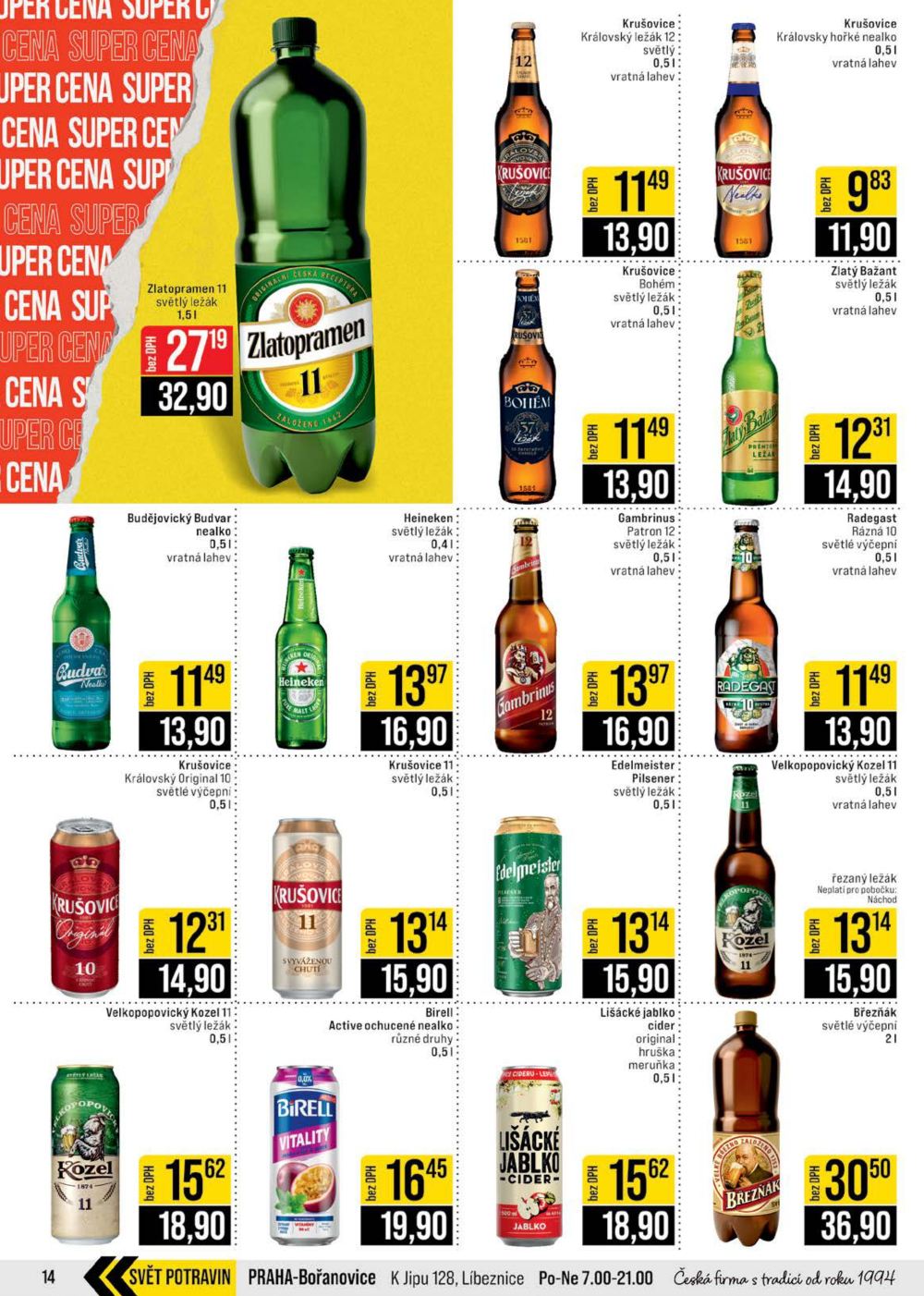 Leták JIP leták CC Cash & Carry - České Budějovice, Most, Náchod, Svoboda nad Úpou, Sušice - strana 14