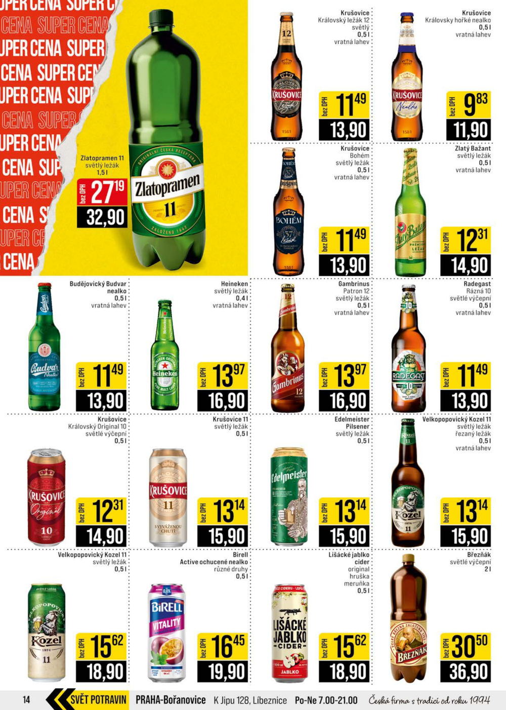 Leták JIP leták CC Cash & Carry - Brno, Ostrava, Praha, Polička, Olomouc, Karlovy Vary, Zlín, Jilemnice, Pardubice - strana 14