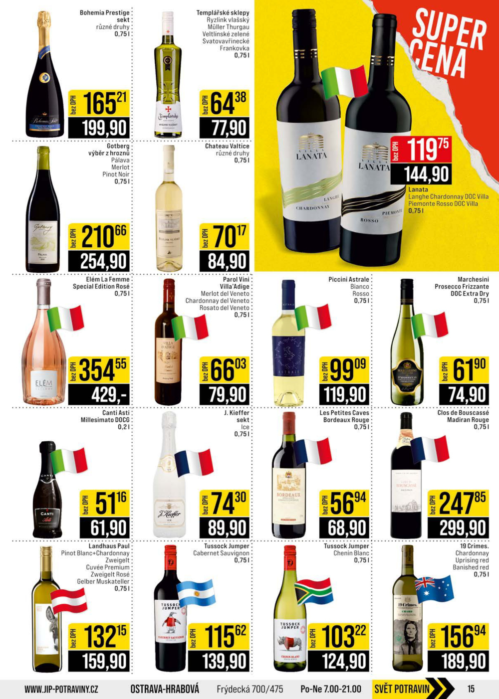 Leták JIP leták CC Cash & Carry - Brno, Ostrava, Praha, Polička, Olomouc, Karlovy Vary, Zlín, Jilemnice, Pardubice - strana 15