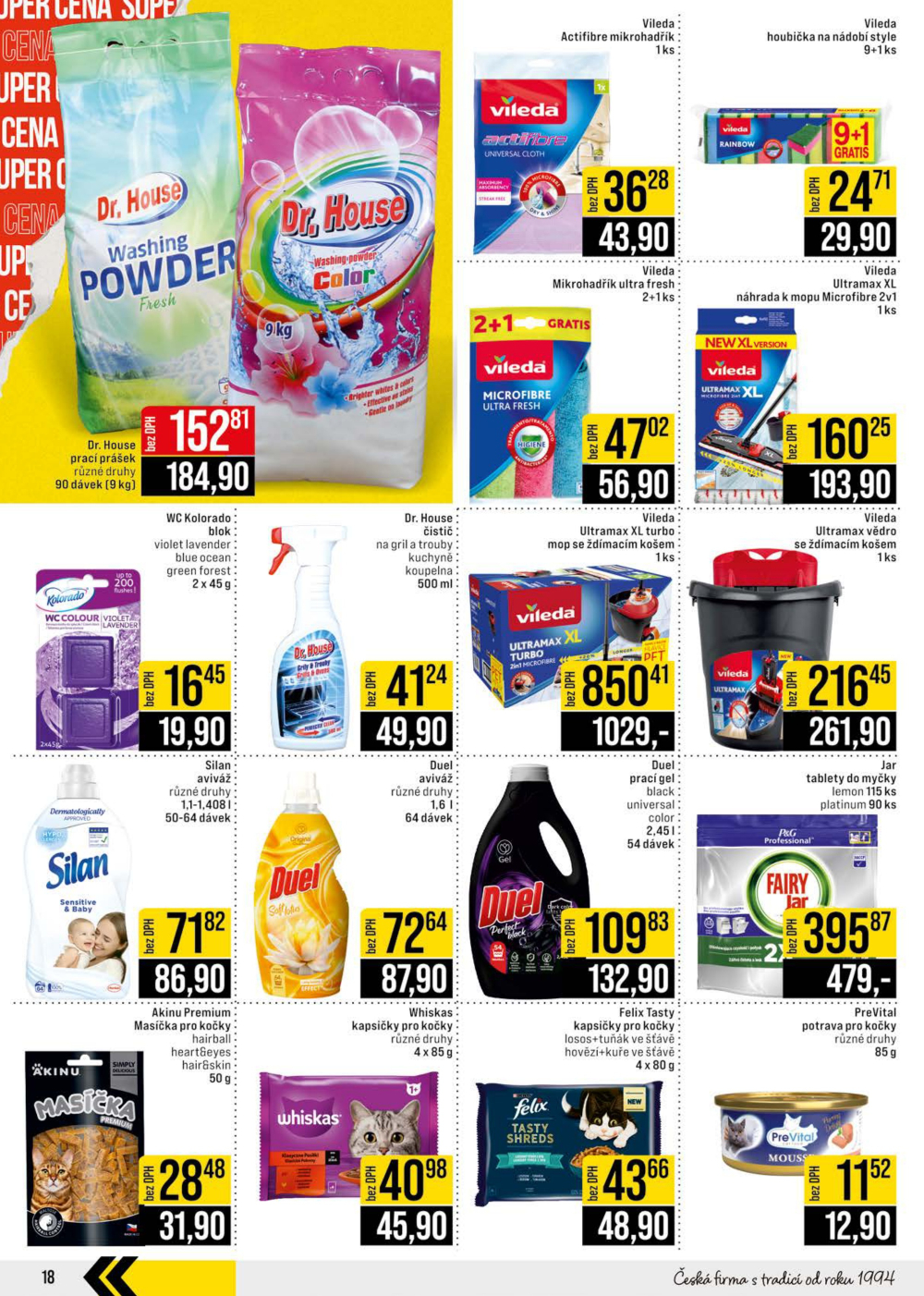 Leták JIP leták CC Cash & Carry - Brno, Ostrava, Praha, Polička, Olomouc, Karlovy Vary, Zlín, Jilemnice, Pardubice - strana 18