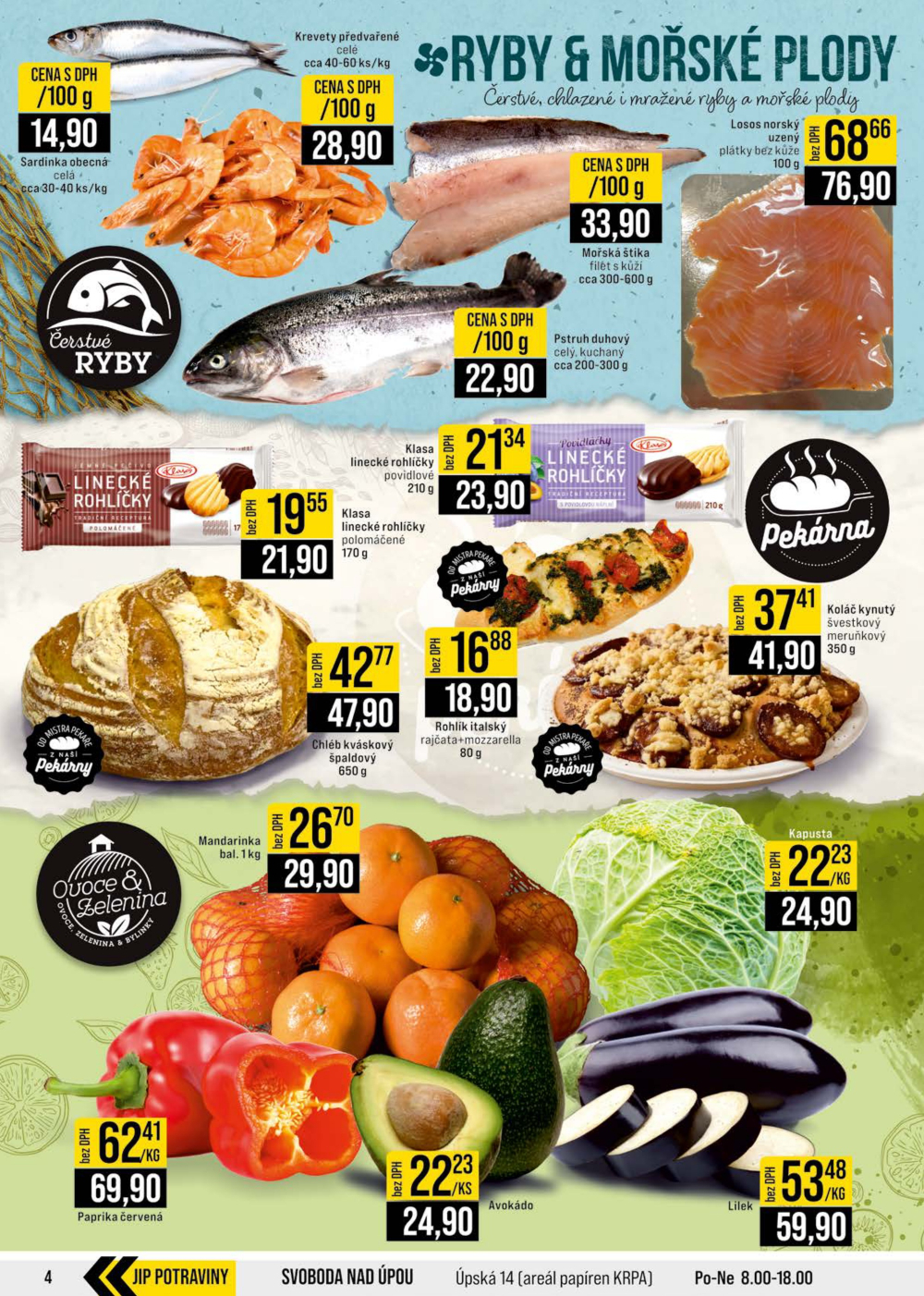 Leták JIP leták CC Cash & Carry - Brno, Ostrava, Praha, Polička, Olomouc, Karlovy Vary, Zlín, Jilemnice, Pardubice - strana 4