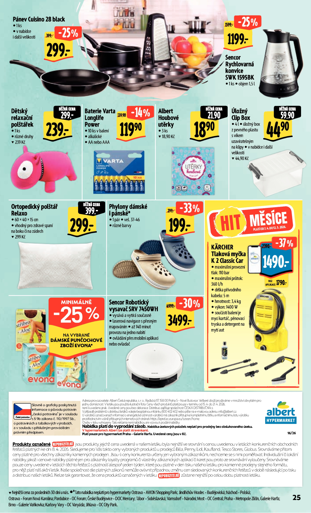 Leták Albert Hypermarket leták - Praha Galerie Harfa - strana 33