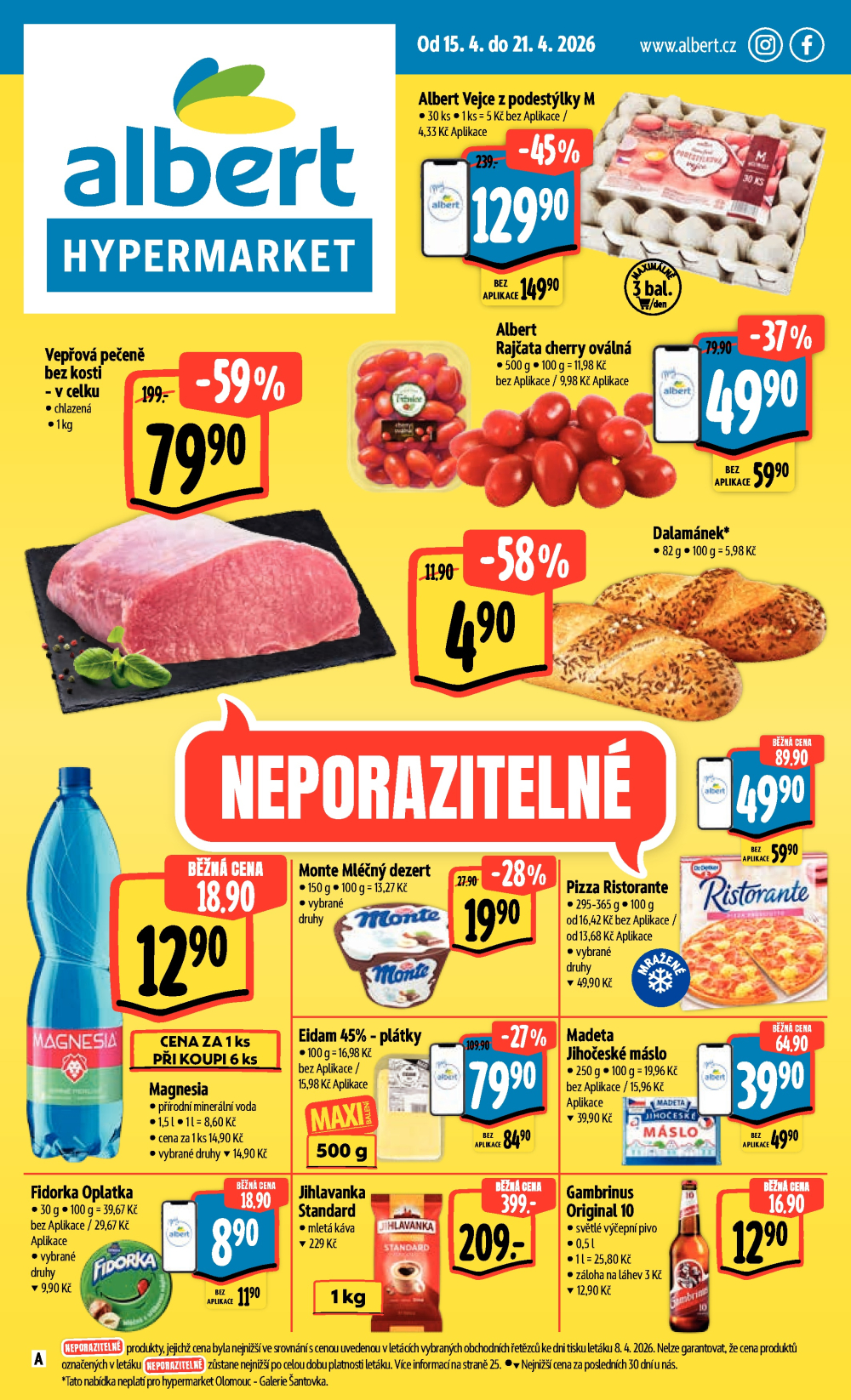 Leták Albert Hypermarket leták - strana 1