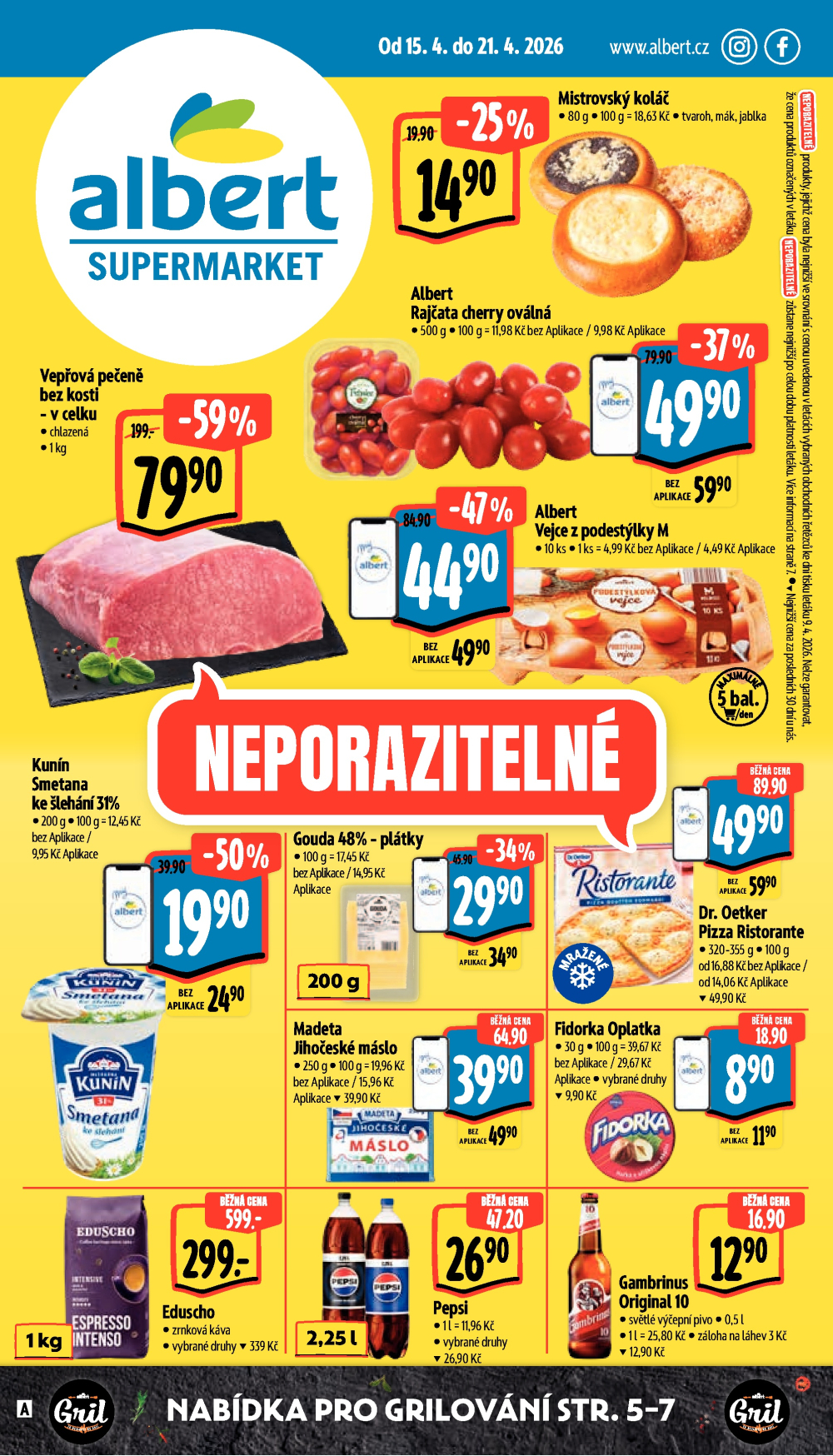 Leták Albert Supermarket leták - strana 1