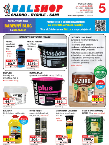 Barvy a laky drogerie leták