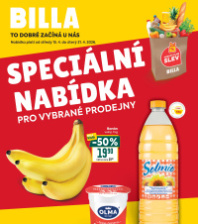 Akční leták BILLA  - Speciální nabídka pro vybrané prodejny