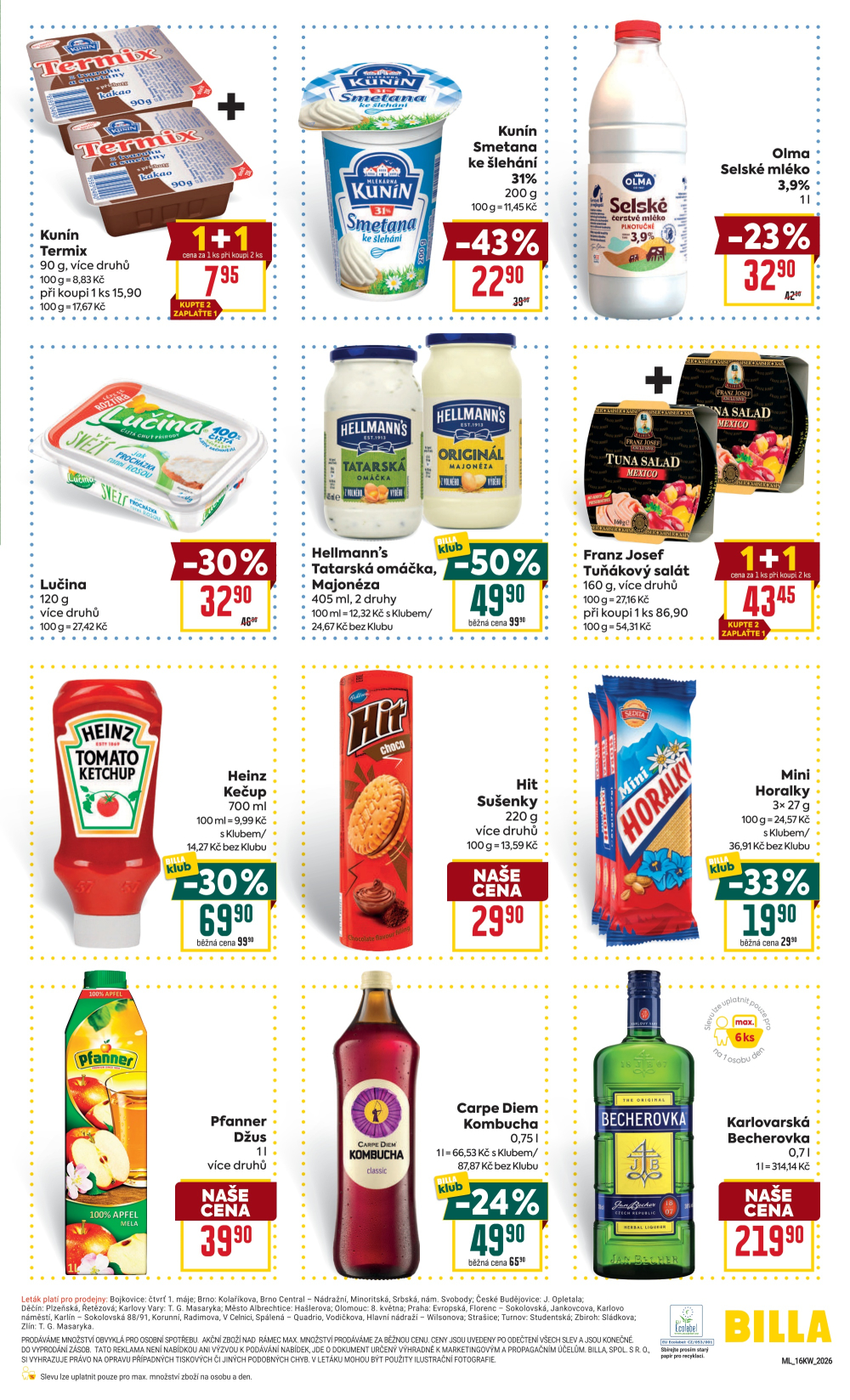 Leták BILLA malý leták - strana 3