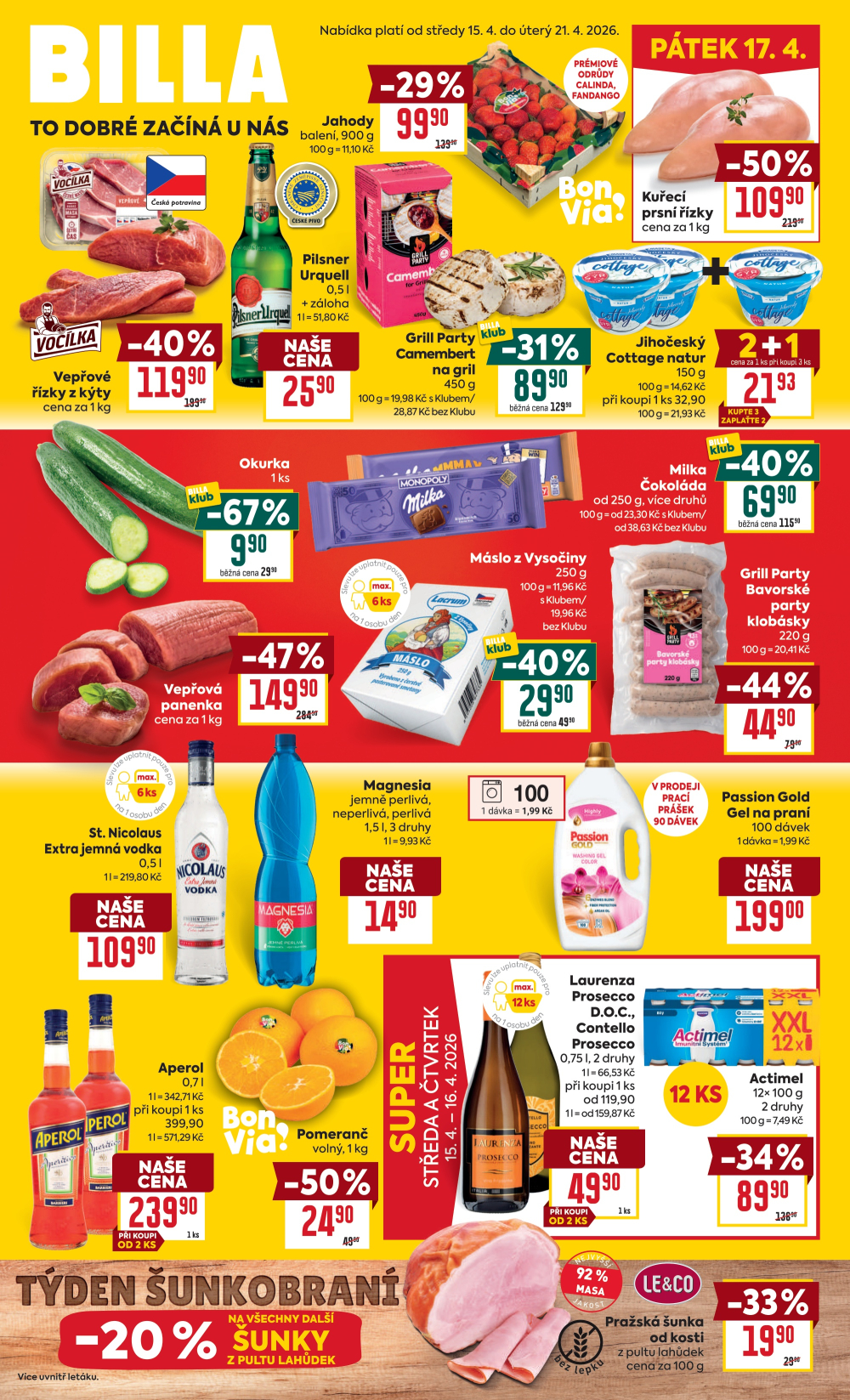 Leták BILLA velký leták - strana 1
