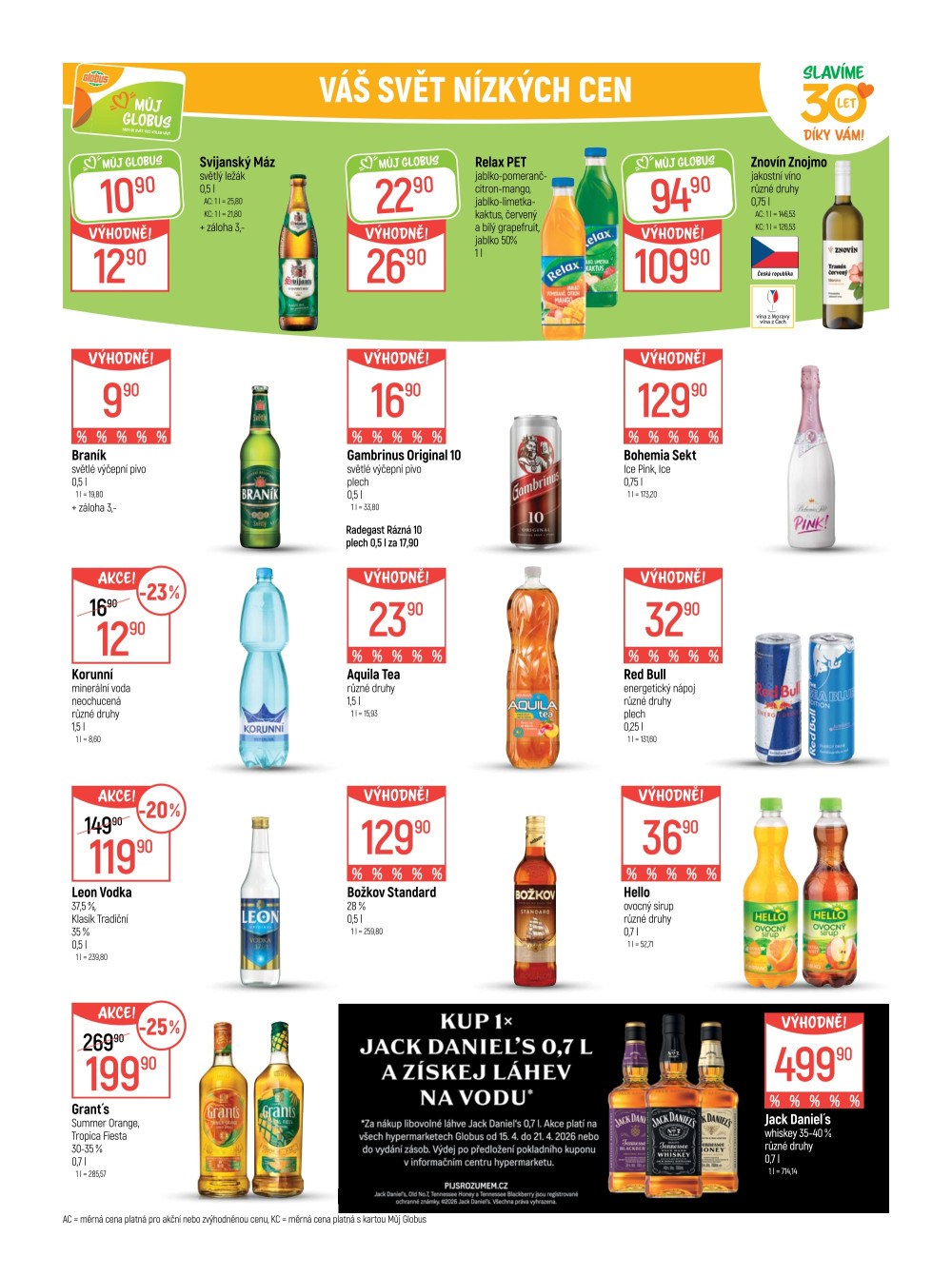 Leták Globus leták Praha - Černý Most - strana 19