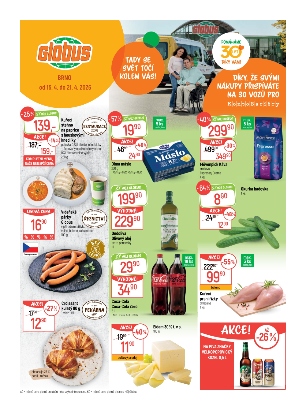 Leták Globus leták Brno - strana 1