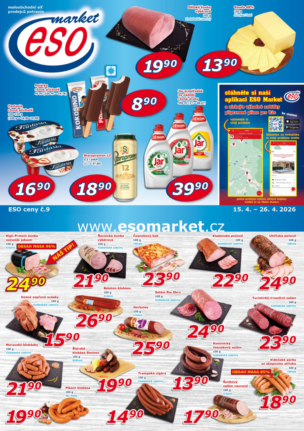 Leták ESO MARKET leták - strana 1