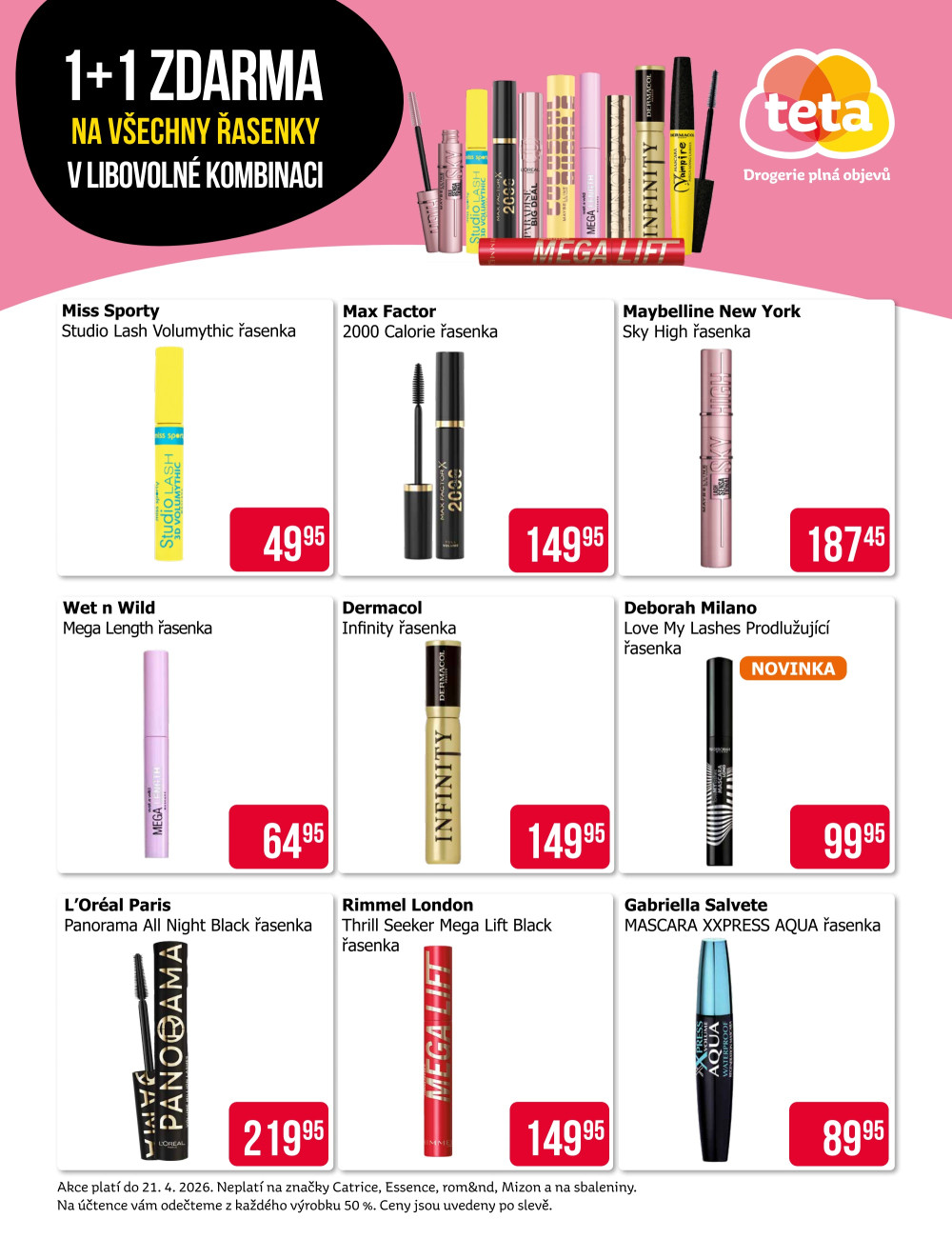 Leták Teta drogerie - Řasenky - strana 2